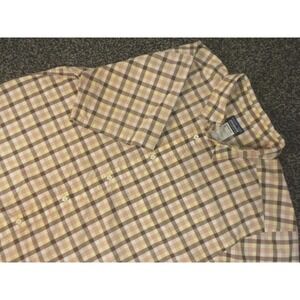 Patagonia Shirt XXL Plaid Button Up‎ Organic Cotton Camp Short Sleeve Gorpcore